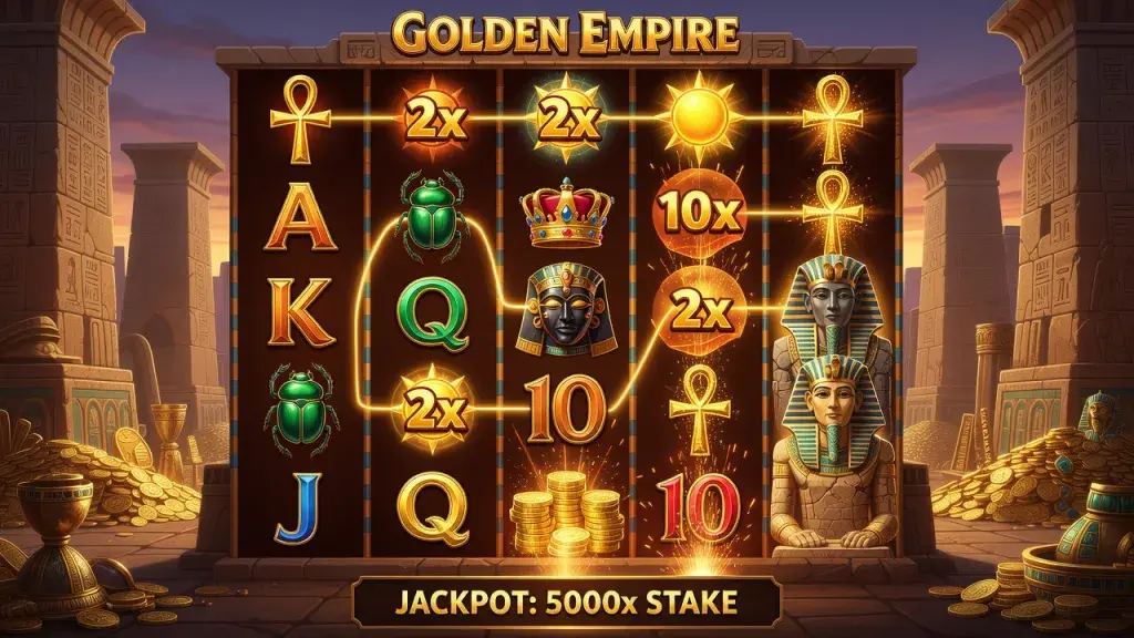 Golden Empire Jackpot and Slot Review: Free Spins, Max Win Potential, and High-Volatility Casino Gameplay